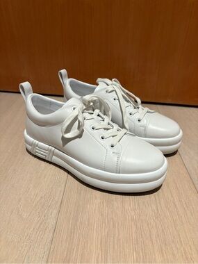 Hermes White Happy Sneakers